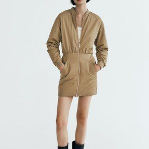 NWT ZARA MINI BOMBER DRESS